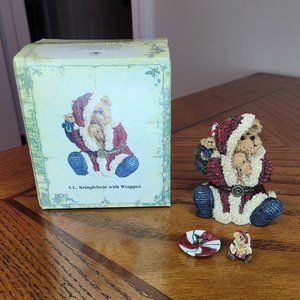 Boyds Bears Resin Treasure Box #392172 S.C. Kringlebear w/Wrapper